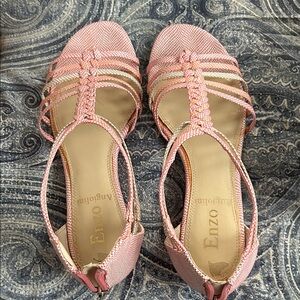 Enzo Angiolini Blush Pink Strappy Sandals